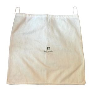 Kate Spade 17.5 x 18.5 Large White Dust Bag